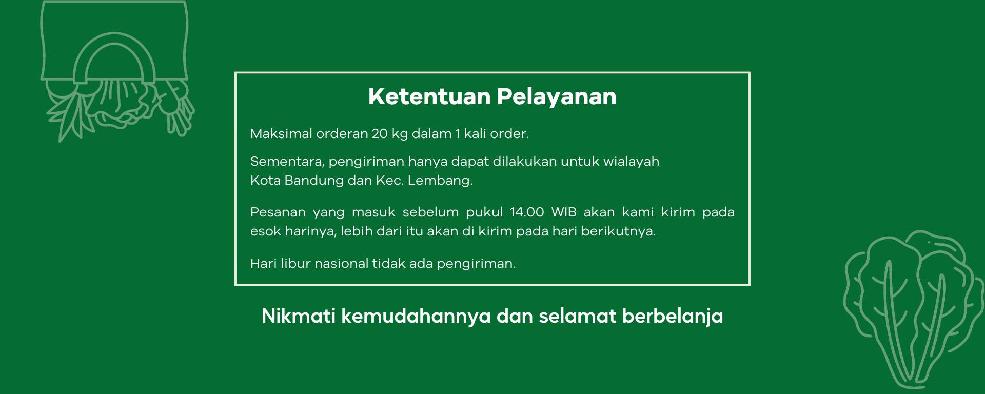 ketentuan pelayanan